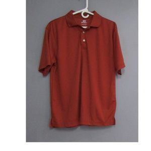 Top Flite Burnt Orange Russet Polo Golf Shirt Sz M